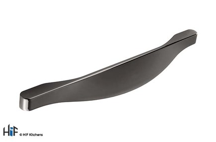 View H1083.160.BC Cave Bow Handle Black Chrome 160mm Hole Centre offered by HiF Kitchens