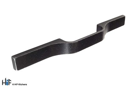 View H1106.250.MB Kitchen D Handle 250mm Industrial Matt Black offered by HiF Kitchens