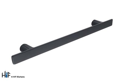 View H1130.320.MB Hove D Handle Matt Black 320mm Hole Centre offered by HiF Kitchens
