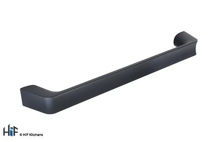 View H1133.160.MB Hessay D Handle Matt Black 160mm Hole Centre offered by HiF Kitchens