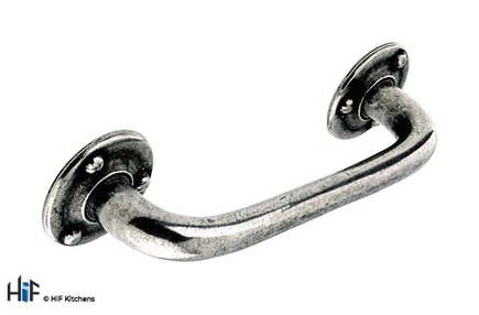View H406.128.PE Kitchen D Handle 128mm Pewter  offered by HiF Kitchens