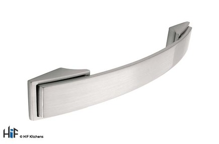 View H590.128.SS Bowes Bow Handle Brushed Stainless Steel Effect offered by HiF Kitchens