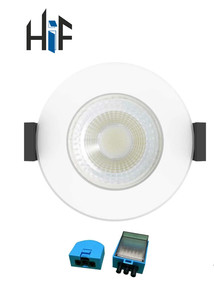 Added Crystal Down Light Changeable Bezel - 5W Fire Rated IP65 Dimmable To Basket