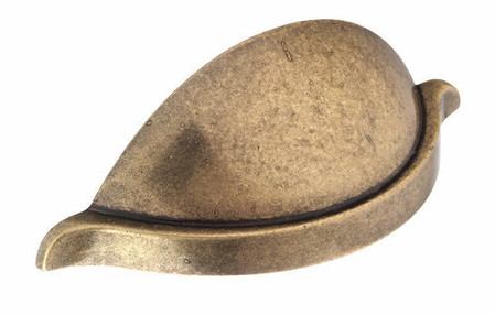 Added H1105.64.BR Claremont Cup Handle Antique Bronze Effect 64mm Hole Centre To Basket