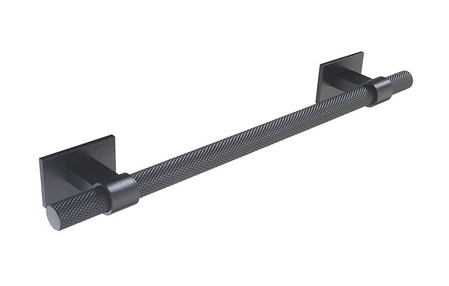 View Knurled H1126.257B385MB Bar Handle Matt Black offered by HiF Kitchens