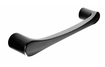 View Moss H1015.192.BC D-Handle Polished Black Chrome offered by HiF Kitchens