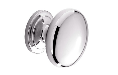 View Barton K265.33.CH Knob Polished Chrome Central Hole Centre offered by HiF Kitchens