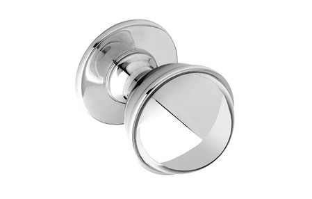 View Chatsworth K877.35.CH Knob Polished Chrome Central Hole Centre offered by HiF Kitchens