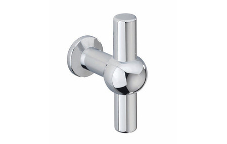 View Weel H1091.60.CH T-Bar Handle Chrome 60mm Hole Centre offered by HiF Kitchens