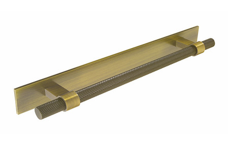 Added Knurled H1126257B386AGB Bar Handle Brass To Basket
