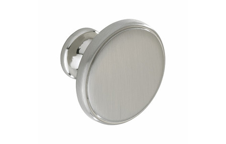 View Belgrave K1107.35.SN Knob Satin Nickel Central Hole Centre offered by HiF Kitchens