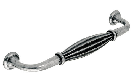 Added Leasowes H351.128.AP D Handle Antique Pewter Effect 128mm Hole Centre To Basket