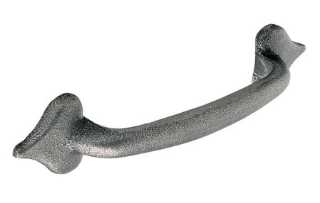 View Upton H255.96.PE Bow Handle Raw Pewter Effect 96mm Hole Centre offered by HiF Kitchens