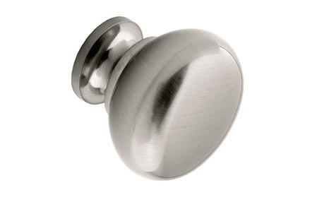 View Portland TK2SS Knob Plain 30mm Brushed Stainless Steel offered by HiF Kitchens